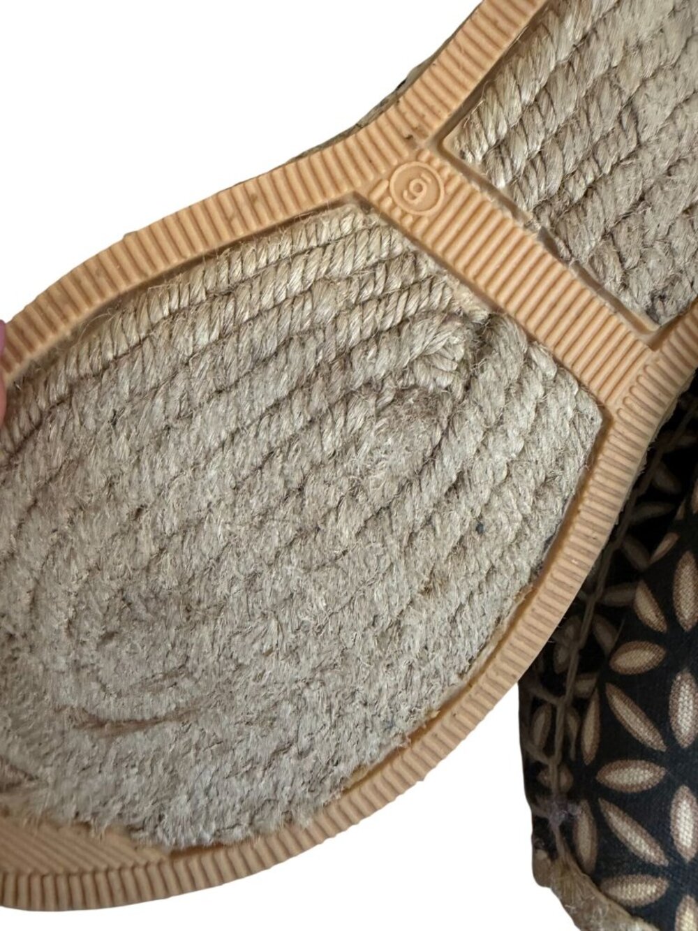 BRIGHTON Brown Patterned Espadrilles Flats Size 6 - Picture 3 of 6
